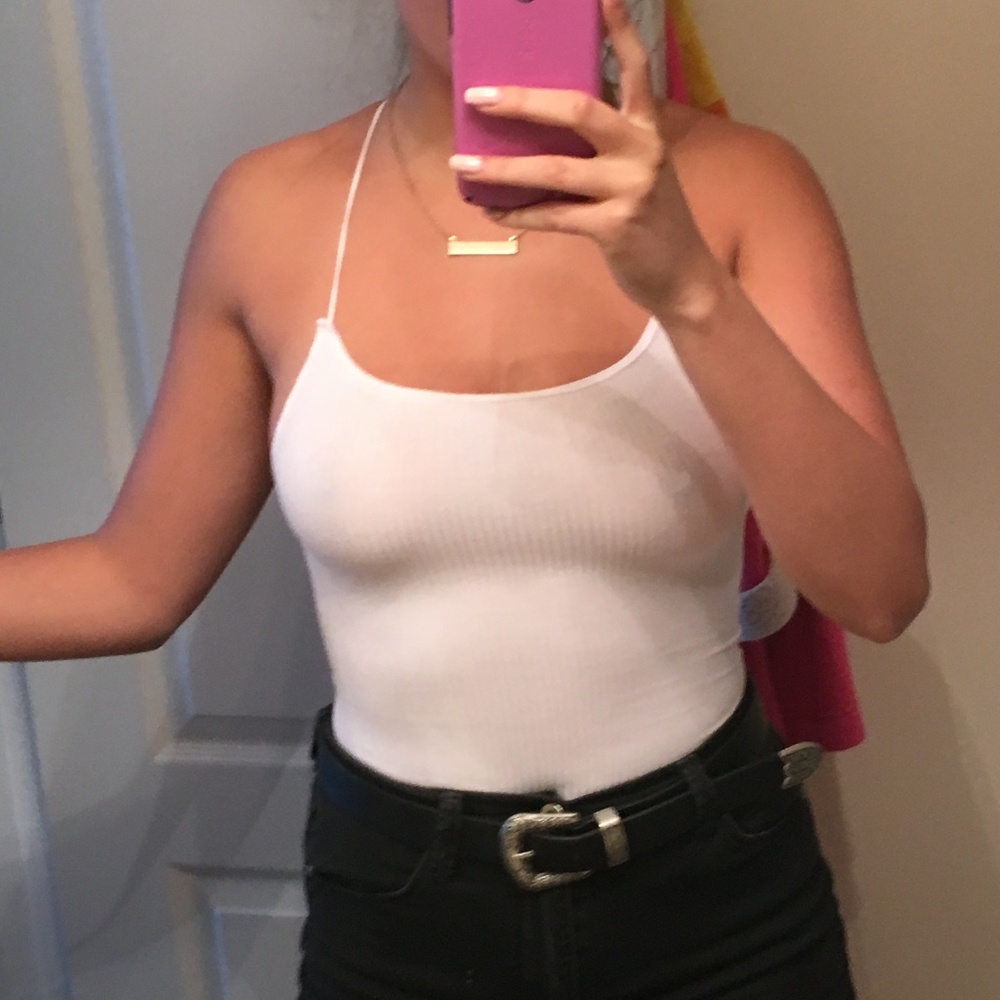 Womens Brandy Melville White Tank Top